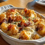 cheesy bacon ranch chicken tater tot bake
